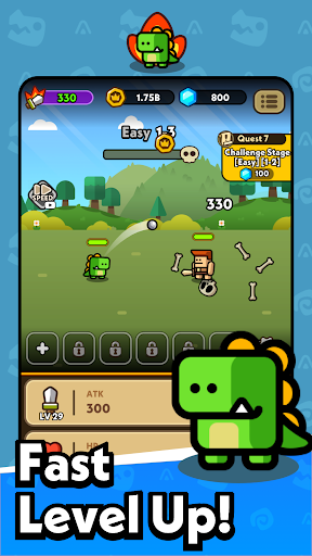 Hero Dino: Idle RPG ekran görüntüsü