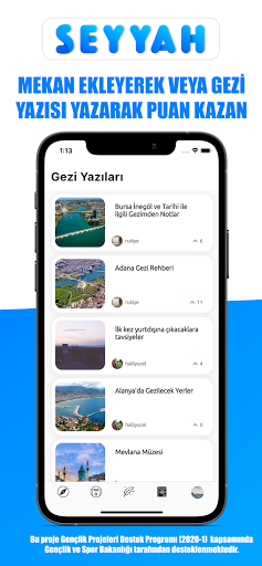 Seyyah - Sosyal Ağ ve Gezi Reh ekran görüntüsü