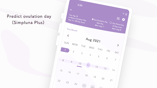 Simpluna: Menstrual Calendar ekran görüntüsü