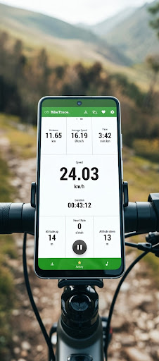BikeTrace Bisiklet Bilgisayarı ekran görüntüsü