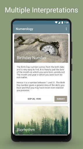 Numerology ekran görüntüsü