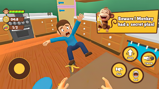 Funny Monkey Pranks Game 3D ekran görüntüsü
