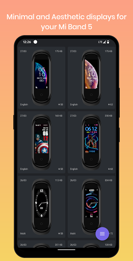 Mi Band 5 Watch Faces ekran görüntüsü