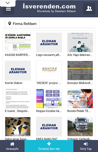 İşverenden.com - İş ilanları ekran görüntüsü