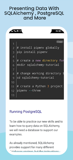Learn SQLAlchemy- Python Query ekran görüntüsü