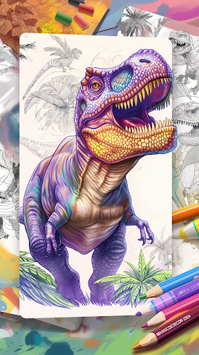 Dino Boyama Dünyası ekran görüntüsü