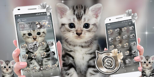 Cute Cat Launcher Theme ekran görüntüsü
