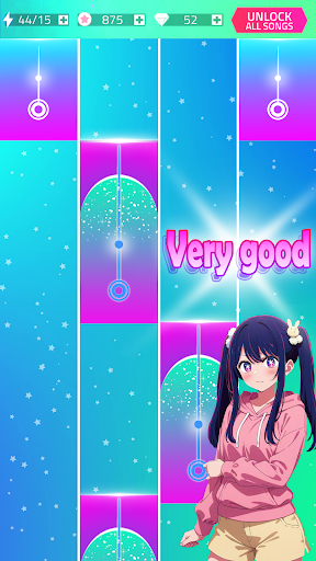 Oshi No Ko 3 Piano Game Tiles ekran görüntüsü