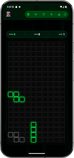 Neon Block Drop - Tetris Remix ekran görüntüsü