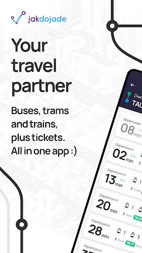 Jakdojade: public transport ekran görüntüsü