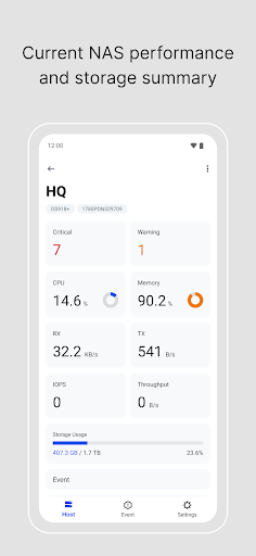 Synology Active Insight ekran görüntüsü