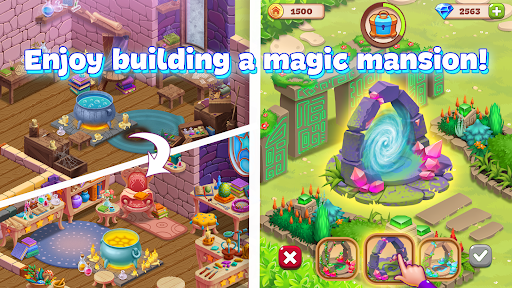 Charms of the Witch: Match 3 ekran görüntüsü