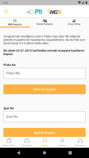 HGS - Hızlı Geçiş Sistemi ekran görüntüsü