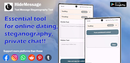 HideMessage:Gizli Sohbet/Gizli ekran görüntüsü