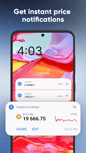 Ethereum & Crypto Price Widget ekran görüntüsü