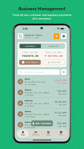 Khata Tracker Business Ledger ekran görüntüsü
