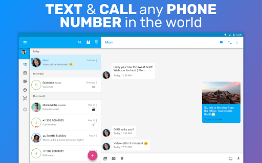 TextMe Up Calling & Texts ekran görüntüsü