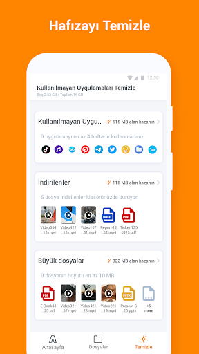 ASTRO Dosya Yöneticisi ekran görüntüsü
