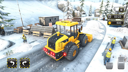 Snow Excavator Crane Simulator ekran görüntüsü