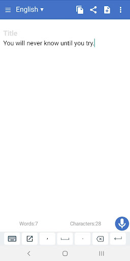 Voice to text ekran görüntüsü