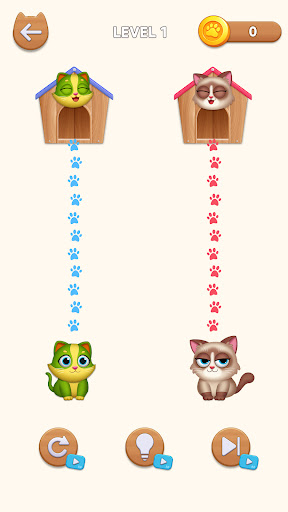 Cat Rush - Draw to Home ekran görüntüsü