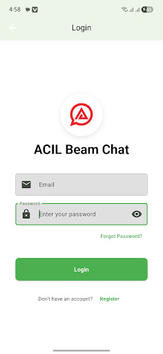 ACIL Beam Chat ekran görüntüsü
