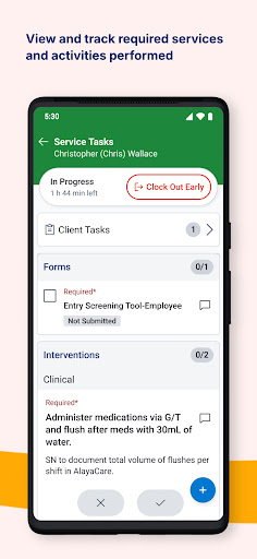 AlayaCare ekran görüntüsü