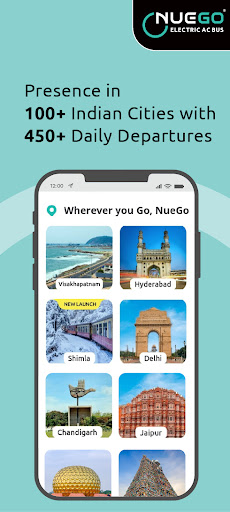 NueGo Bus Ticket Booking App ekran görüntüsü