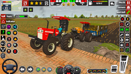 Indian Tractor Farm Driving 3d ekran görüntüsü