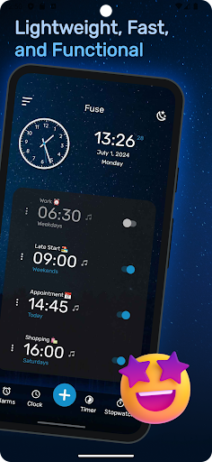 Fuse: Clock - Alarm - Timer ekran görüntüsü