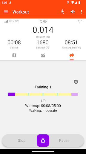 GPS Running Cycling & Fitness ekran görüntüsü