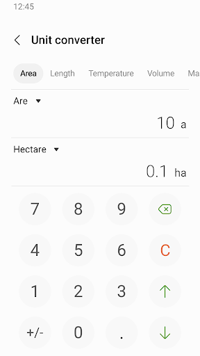Samsung Calculator ekran görüntüsü