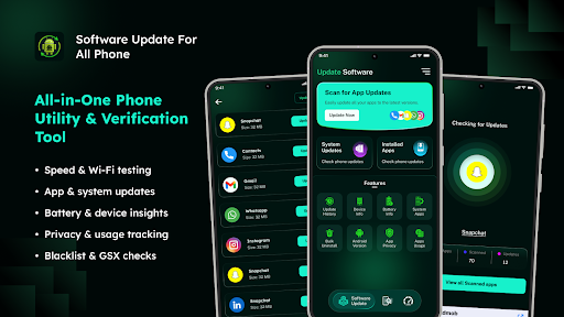Software Update Scanner App ekran görüntüsü