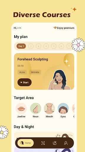 FaceGlow:Face Yoga & Skincare ekran görüntüsü