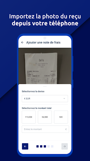 Notes de frais BRED ekran görüntüsü