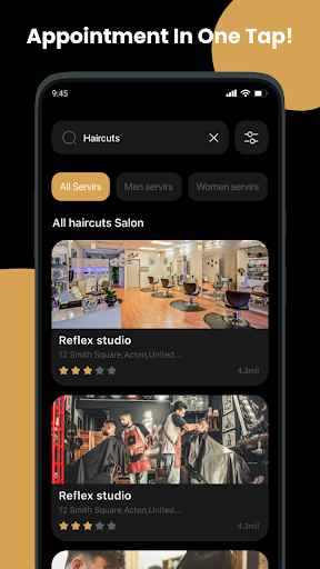 Salon Appointment Booking App ekran görüntüsü