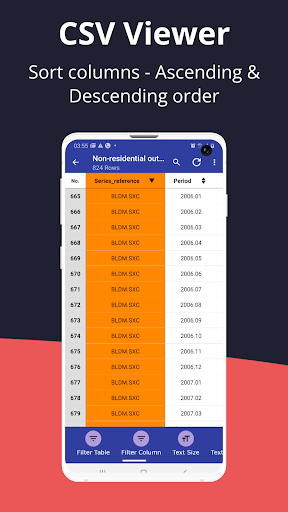 CSV File Viewer ekran görüntüsü