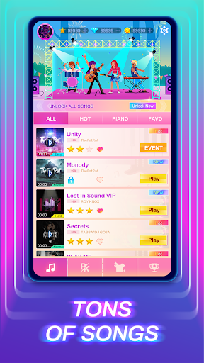 Piano Fire 2: Slide Challenge ekran görüntüsü