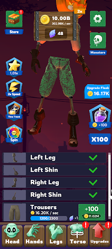 Halloween Monsters Idle ekran görüntüsü