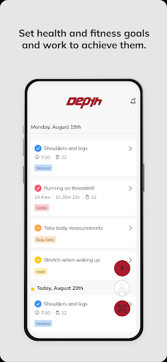 DEPTH Training App ekran görüntüsü