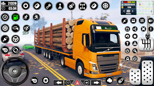 Log Transporter Truck Driving ekran görüntüsü