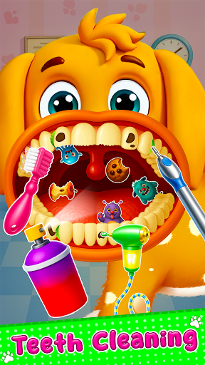 Puppy Pets Vet Dog Caring Game ekran görüntüsü