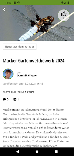 Mücke-App ekran görüntüsü