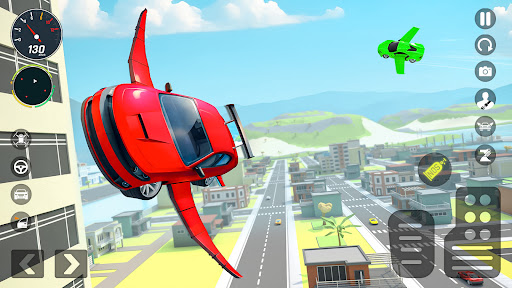 Flying Car Stunt Game ekran görüntüsü