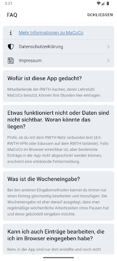 MaCoCo Zeiterfassung ekran görüntüsü