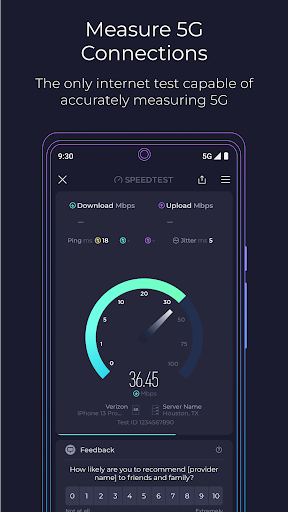 Speedtest by Ookla ekran görüntüsü