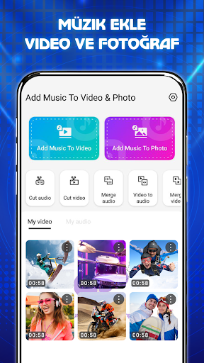 Videoya, Fotoğrafa Müzik Ekle ekran görüntüsü