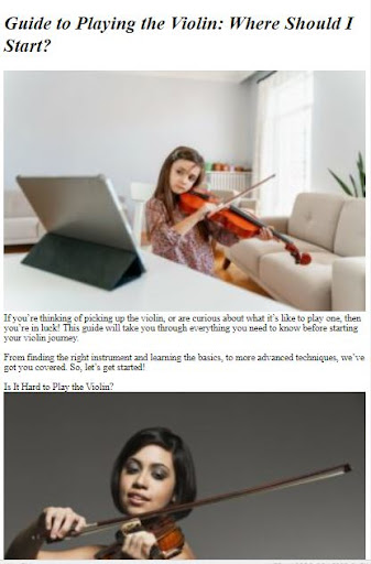 How to Play the Violin ekran görüntüsü