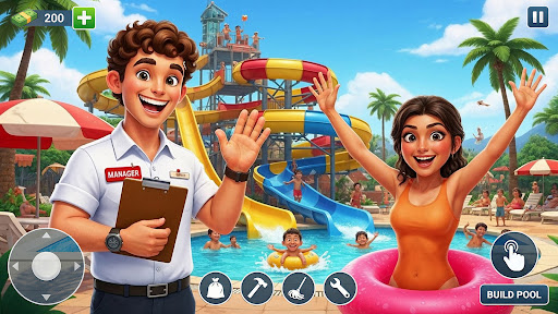 Waterpark Fun Manager 3D ekran görüntüsü