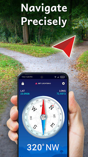 Digital Compass: Map & GPS ekran görüntüsü